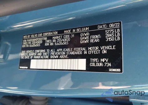 2023 Volvo C40 Twin Ultimate from USA, damaged, VIN YV4ED3GM3P2027788